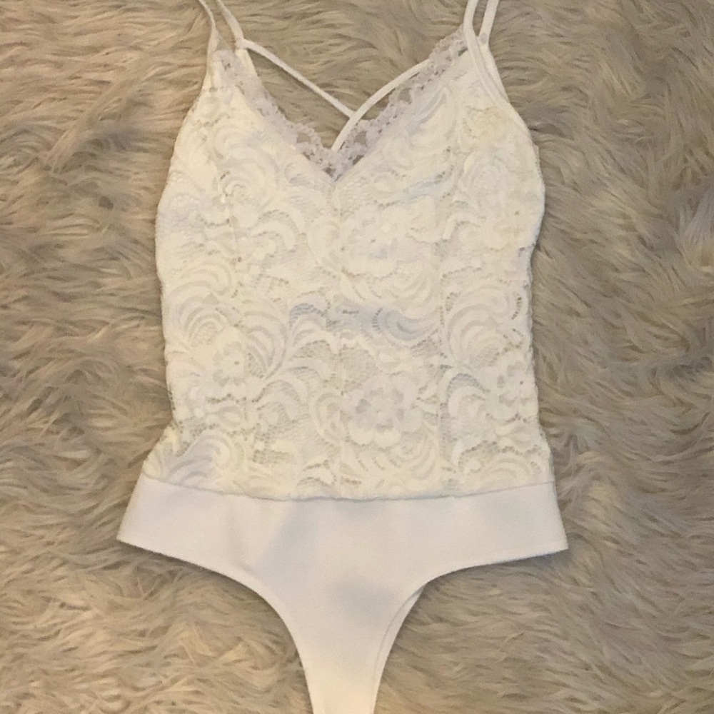 White Lace Bodysuit